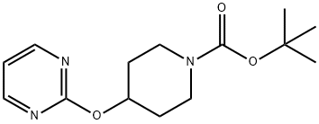 4-(嘧啶-2-基氧基)-哌啶-1-羧酸叔丁酯 结构式