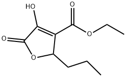 3-Furancarboxylic acid, 2,5-dihydro-4-hydroxy-5-oxo-2-propyl-, ethyl ester (9CI) 结构式