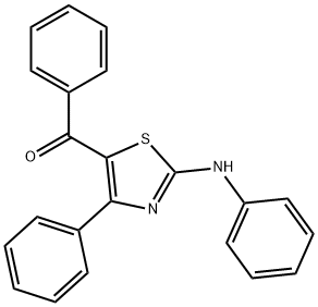 PHENYL-(4-PHENYL-2-PHENYLAMINO-THIAZOL-5-YL)-METHANONE 结构式