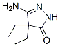 3H-Pyrazol-3-one, 5-amino-4,4-diethyl-2,4-dihydro- (9CI) 结构式