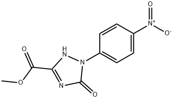 Methyl2,5-dihydro-1-(4-nitrophenyl)-5-oxo-1H-1,2,4-triazole-3-carboxylate 结构式