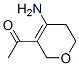 Ethanone, 1-(4-amino-5,6-dihydro-2H-pyran-3-yl)- (9CI) 结构式