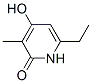 2(1H)-Pyridinone, 6-ethyl-4-hydroxy-3-methyl- (9CI) 结构式