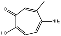 2,4,6-Cycloheptatrien-1-one, 5-amino-2-hydroxy-6-methyl- (9CI) 结构式