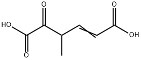 4-甲基-5-氧代己-2-烯二酸 结构式