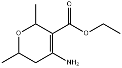 2H-Pyran-3-carboxylicacid,4-amino-5,6-dihydro-2,6-dimethyl-,ethylester 结构式