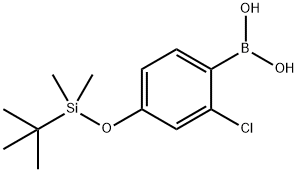 2-氯-4-(TBDMSO)-苯硼酸 结构式