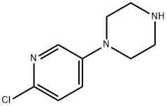 1-(6-Chloro-3-pyridyl)piperazine 结构式