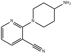 2-(4-氨基哌啶-1-基) 烟腈 结构式