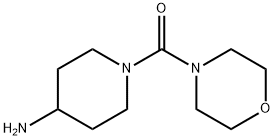 1-(吗啉-4-基羰基)哌啶-4-胺 结构式