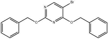 5-溴-2,4-二(苯基甲氧基)-嘧啶 结构式