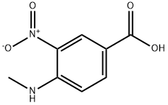 4-甲氨基-3-硝基苯甲酸 结构式