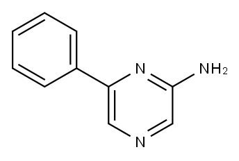 6-PHENYLPYRAZIN-2-AMINE 结构式