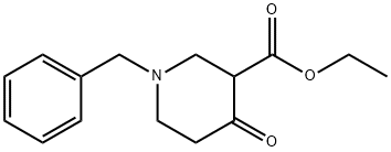 1-苄基-4-哌啶酮-3-羧酸乙酯 结构式