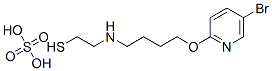 2-[4-(5-Bromo-2-pyridyloxy)butyl]aminoethanethiol sulfate 结构式