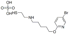 2-[5-(5-Bromo-2-pyridyloxy)pentyl]aminoethanethiol sulfate 结构式