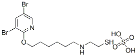 2-[6-(3,5-Dibromo-2-pyridyloxy)hexyl]aminoethanethiol sulfate 结构式