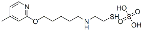 2-[5-(4-Methyl-2-pyridyloxy)pentyl]aminoethanethiol sulfate 结构式