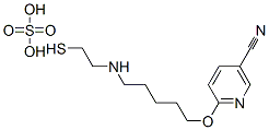 2-[5-(5-Cyano-2-pyridyloxy)pentyl]aminoethanethiol sulfate 结构式