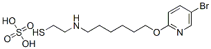 2-[6-(5-Bromo-2-pyridyloxy)hexyl]aminoethanethiol sulfate 结构式