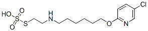 Thiosulfuric acid hydrogen S-[2-[[6-[(5-chloro-2-pyridyl)oxy]hexyl]amino]ethyl] ester 结构式