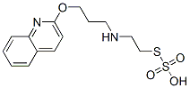 Thiosulfuric acid hydrogen S-[2-[[3-(2-quinolinyloxy)propyl]amino]ethyl] ester 结构式