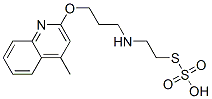 Thiosulfuric acid hydrogen S-[2-[[3-[(4-methyl-2-quinolinyl)oxy]propyl]amino]ethyl] ester 结构式