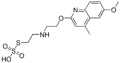 Thiosulfuric acid hydrogen S-[2-[[2-[(6-methoxy-4-methyl-2-quinolinyl)oxy]ethyl]amino]ethyl] ester 结构式