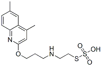 Thiosulfuric acid hydrogen S-[2-[[3-[(4,6-dimethyl-2-quinolinyl)oxy]propyl]amino]ethyl] ester 结构式