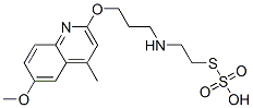 Thiosulfuric acid hydrogen S-[2-[[3-[(6-methoxy-4-methyl-2-quinolinyl)oxy]propyl]amino]ethyl] ester 结构式