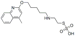 Thiosulfuric acid hydrogen S-[2-[[5-[(4-methyl-2-quinolinyl)oxy]pentyl]amino]ethyl] ester 结构式