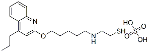 2-[5-(4-Propyl-2-quinolyloxy)pentyl]aminoethanethiol sulfate 结构式