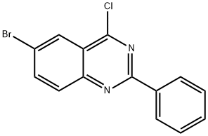 6-溴-4-氯-2-苯基喹唑啉 结构式