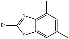 2-溴-4,6-二甲基苯并噻唑 结构式