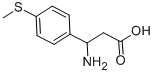 3-AMINO-3-(4-METHYLSULFANYL-PHENYL)-PROPIONIC ACID 结构式