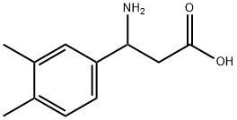 3-氨基-3-(3,4-二甲基苯基)丙酸 结构式