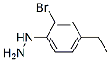 Hydrazine, (2-bromo-4-ethylphenyl)- (9CI) 结构式