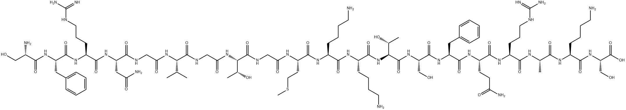 NEUROPEPTIDE S (HUMAN) 结构式