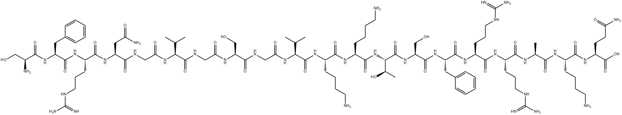 NEUROPEPTIDE S (RAT) 结构式