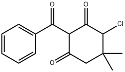 2-benzoyl-4-chloro-5,5-dimethylcyclohexane-1,3-dione 结构式