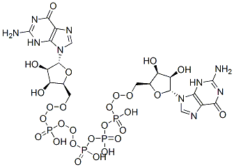 [[(2S,3S,4R,5R)-5-(2-amino-6-oxo-3H-purin-9-yl)-3,4-dihydroxy-oxolan-2-yl]methoxy-hydroxy-phosphoryl]oxy-[[[(2S,3S,4R,5R)-5-(2-amino-6-oxo-3H-purin-9-yl)-3,4-dihydroxy-oxolan-2-yl]methoxy-hydroxy-phosphoryl]oxy-hydroxy-phosphoryl]oxy-phosphinic acid 结构式