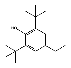 2,6-二叔丁基-4-乙基苯酚 结构式