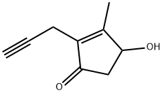2-炔丙基-3-甲基-4-羟基-2-环戊烯-1-酮 结构式