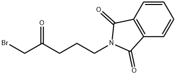 2-(5-溴-4-氧代戊基)-1H-异吲哚-1,3(2H)-二酮 结构式