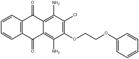 1,4-diamino-2-chloro-3-(2-phenoxyethoxy)anthraquinone 结构式