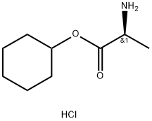 L-丙氨酸环己醇酯盐酸盐 结构式