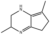 1H-Cyclopentapyrazine,  2,3,5,6-tetrahydro-3,7-dimethyl-  (9CI) 结构式