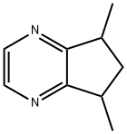 5H-Cyclopentapyrazine, 6,7-dihydro-5,7-dimethyl- 结构式