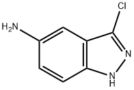 3-氯-5-氨基-1H-吲唑 结构式