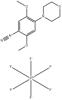 2,5-dimethoxy-4-(morpholin-4-yl)benzenediazonium hexafluorophosphate 结构式